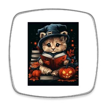 Halloween Cadeau Femmes Lion Hommes Enfants Décoration - Magnet carré - blanc - Devant