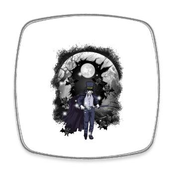 horreur halloweefn fleddermäuse épée de combattant - Magnet carré - blanc - Devant
