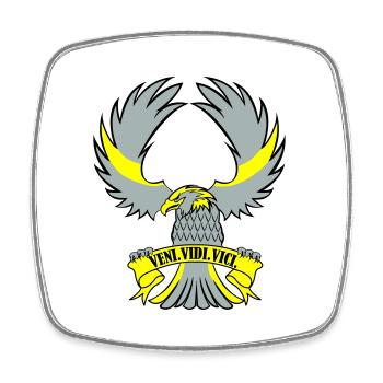 Adler Veni vidi vici - Square fridge magnet - white - Front