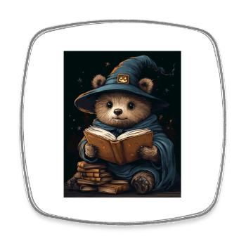 Halloween Gift Women Bear Men Kids Decoration - Square fridge magnet - white - Front