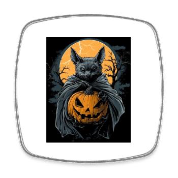 Cadeau d’Halloween Femmes Chauve-souris Hommes Enfants - Magnet carré - blanc - Devant