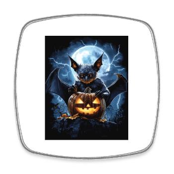 Cadeau d’Halloween Femmes Chauve-souris Hommes Enfants - Magnet carré - blanc - Devant