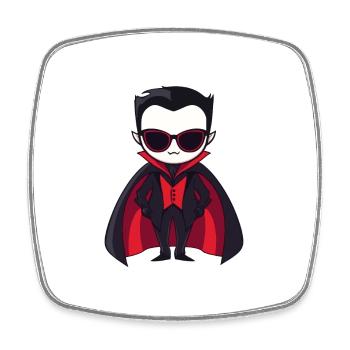 Vampire Halloween Cool - Square fridge magnet - white - Front