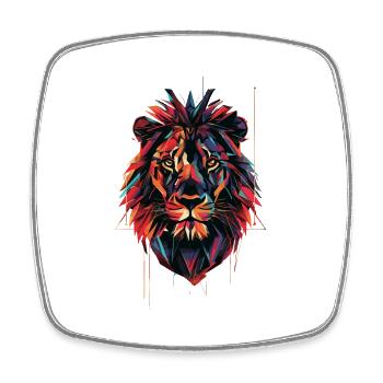 Lion - Square fridge magnet - white - Front