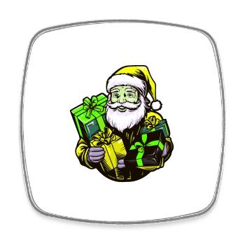 Cadeaux du Père Noël - Magnet carré - blanc - Devant