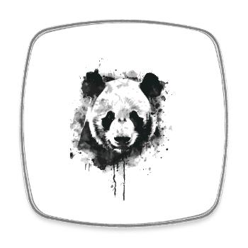 Panda - Square fridge magnet - white - Front
