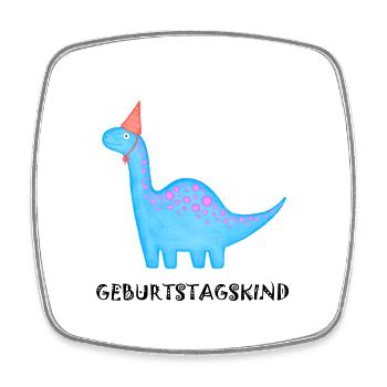 Birthday Boy Brachiosaurus Dino Birthday - Square fridge magnet - white - Front