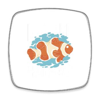 Aquarium Fish Tank Aquarist - Viereckiger Kühlschrankmagnet - Weiß - Vorne