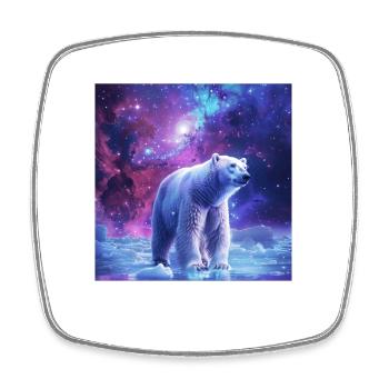Polar bear - Square fridge magnet - white - Front