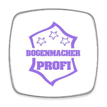 Gift for bow maker - Square fridge magnet - white - Front