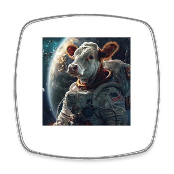 Cow - Square fridge magnet - white - Front