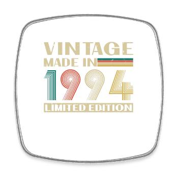 Vintage 1994 Birthday Gift - Square fridge magnet - white - Front