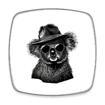Koala - Square fridge magnet - white - Front