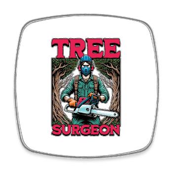 Arboriculteur Arboriculture Bûcheron - Magnet carré - blanc - Devant