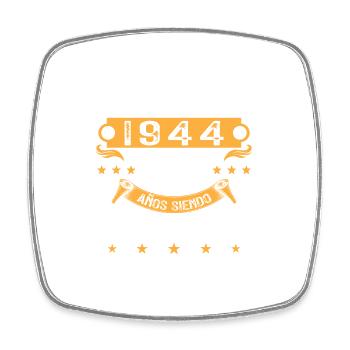 Vinatge 1944 80 Jahre altes Geburtstagsgeschenk - Viereckiger Kühlschrankmagnet - Weiß - Vorne
