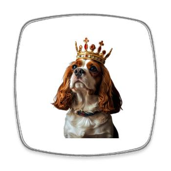 Cavalier King Charles Spaniel - Viereckiger Kühlschrankmagnet - Weiß - Vorne