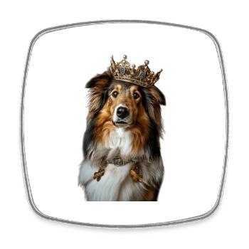 Shetland Sheepdog - Square fridge magnet - white - Front