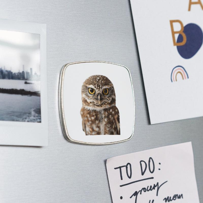 Square fridge magnet