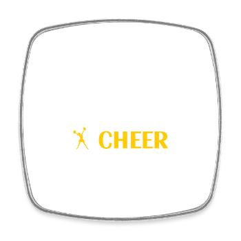 Cheerleading Cheerleader Base Flyer - Viereckiger Kühlschrankmagnet - Weiß - Vorne