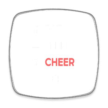 Cheerleading Cheerleader Base Flyer - Viereckiger Kühlschrankmagnet - Weiß - Vorne
