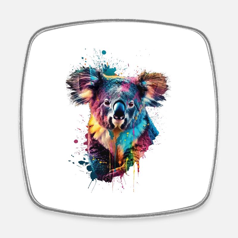 Koala - Viereckiger Kühlschrankmagnet - Weiß