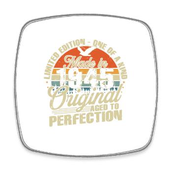 Original 1945 Birthday Vintage Retro Gift - Square fridge magnet - white - Front