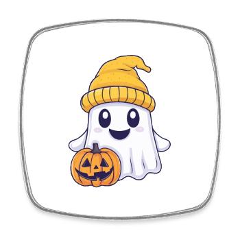 Cadeau d’Halloween Femmes Hommes Enfants Décoration - Magnet carré - blanc - Devant