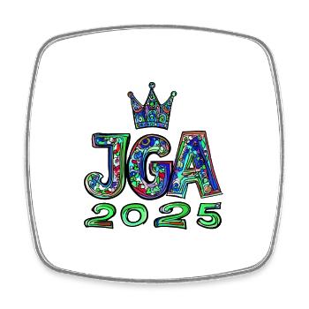 Jga 2025 Junggesellenabschied - Viereckiger Kühlschrankmagnet - Weiß - Vorne