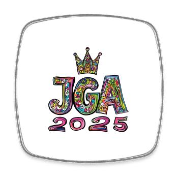 Jga 2025 Junggesellenabschied - Viereckiger Kühlschrankmagnet - Weiß - Vorne