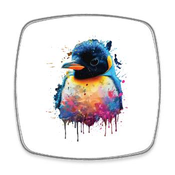 Pingouin - Magnet carré - blanc - Devant