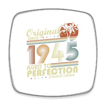 Original 1945 Vintage Vintage Birthday Retro - Square fridge magnet - white - Front