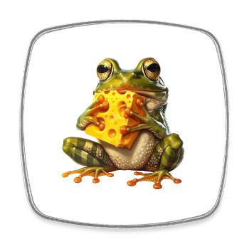 Grenouille - Magnet carré - blanc - Devant