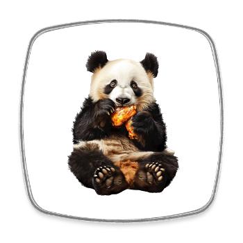 Panda - Square fridge magnet - white - Front