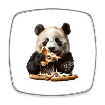 Panda - Square fridge magnet - white - Front