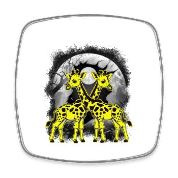 mystisch Giraffe Giraffen Kind Kinder Baby - Viereckiger Kühlschrankmagnet - Weiß - Vorne