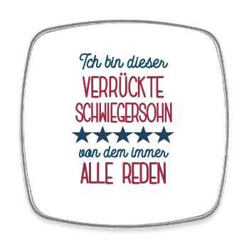 Schwiegersohn Geburtstag Bester Schwieger Sohn - Viereckiger Kühlschrankmagnet - Weiß - Vorne