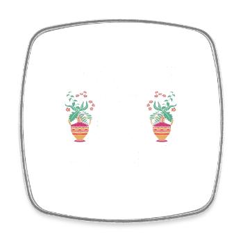 Florist Floral Flower Floristry - Viereckiger Kühlschrankmagnet - Weiß - Vorne