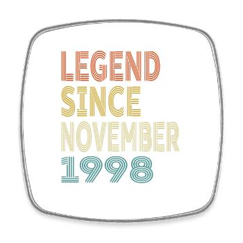 Vintage Legend Depuis novembre 1998, 26ème anniversaire - Magnet carré - blanc - Devant