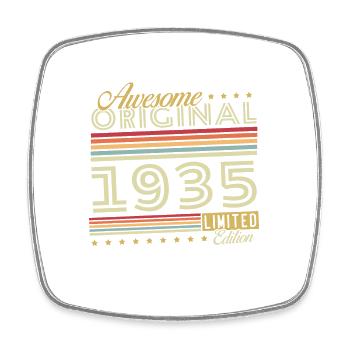 Original 1935 Vintage Cadeau Anniversaire Rétro - Magnet carré - blanc - Devant