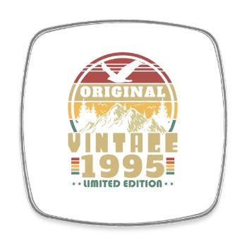30 Jahre 1995 Vintage Retro Geburtstagsgeschenk - Viereckiger Kühlschrankmagnet - Weiß - Vorne