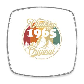 Vintage 1965 Original, Geburtstagsgeschenk - Viereckiger Kühlschrankmagnet - Weiß - Vorne