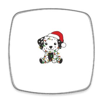Christmas is better with a Dalmatian - Square fridge magnet - white - Front
