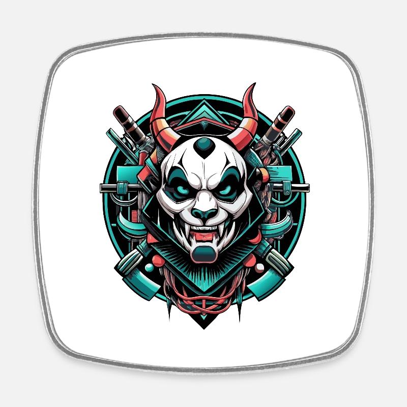 ONI | Panda - Square fridge magnet - white