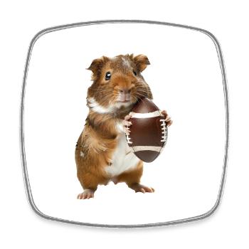 Guinea Pig Football - Square fridge magnet - white - Front