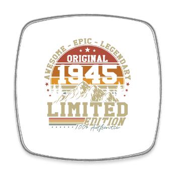Original 1945 Vintage Cadeau d’anniversaire - Magnet carré - blanc - Devant