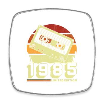 Original 1985 40th Anniversary Vintage Geschenk - Viereckiger Kühlschrankmagnet - Weiß - Vorne