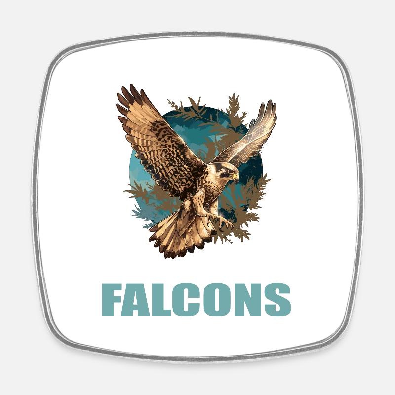 Falcon Falcon - Square fridge magnet - white