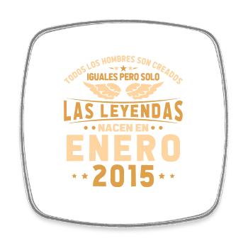 Janvier 2015 Vintage Cadeaux d’anniversaire - Magnet carré - blanc - Devant