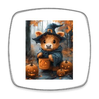 Halloween Cadeau Femmes Vache Hommes Enfants Décoration - Magnet carré - blanc - Devant