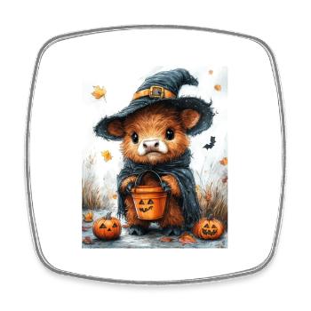 Halloween Cadeau Femmes Vache Hommes Enfants Décoration - Magnet carré - blanc - Devant